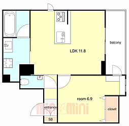 シャーメゾン エフフィールド 3階/301