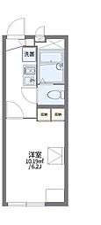 レオパレス清山 1階1Kの間取り