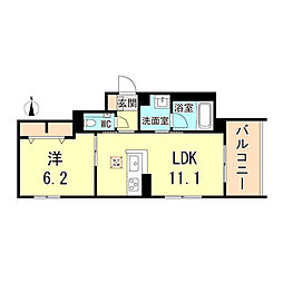 間取図画像 1LDK