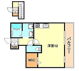 クレールベルヴィル立花Ｂ 2階