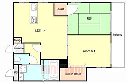 間取図画像 2LDK