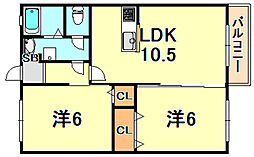 間取図画像 1LDK