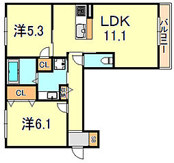 ワンウェーブ霞ヶ丘 3階