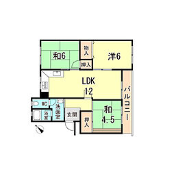 間取図画像 2LDK