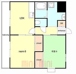 間取図画像 2LDK