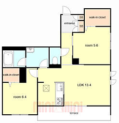 間取図画像 2LDK