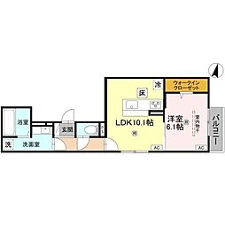 間取図画像 1LDK