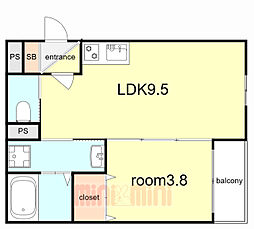 間取図画像 1LDK