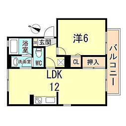 間取図画像 1LDK