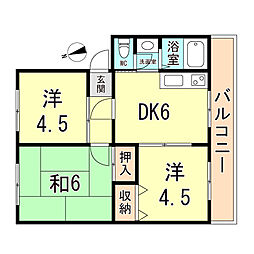 間取図画像 3DK