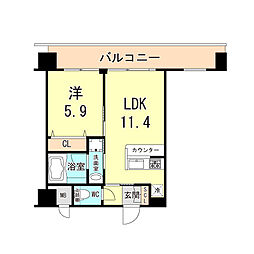 間取図画像 1LDK