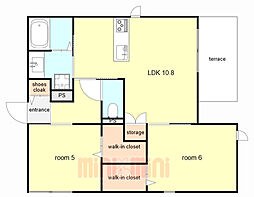 間取図画像 2LDK