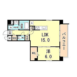 間取図画像 1LDK