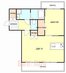 間取図画像 1LDK