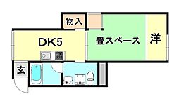 間取図画像 1DK