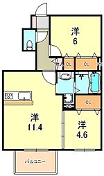 アンソレイエ　ファミーユ　Ａ棟 1階