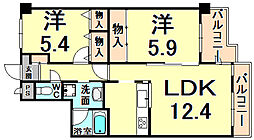 間取図画像 2LDK
