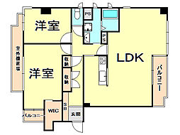 間取図画像 2LDK