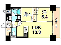 間取図画像 2LDK