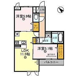 間取図画像 2LDK