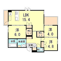 物件の間取り