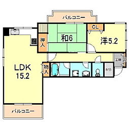 間取図画像 2LDK