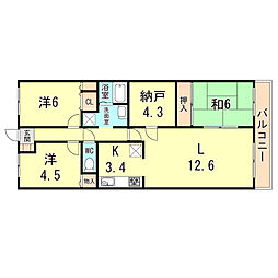 間取図画像 3SLDK