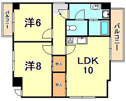 間取図画像 2LDK