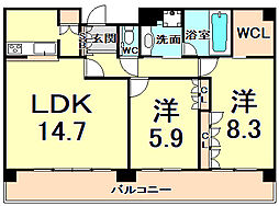 間取図画像 2LDK