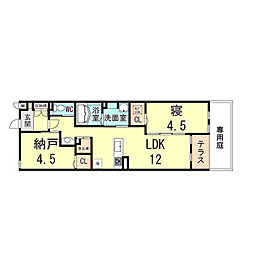 ビタミンテラス明石別所 1SLDKの間取図画像