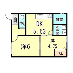 歌敷山ハイツ 1階