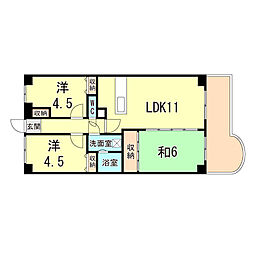 エクセランス大久保1番館 4LDKの間取図画像
