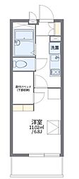 レオパレスルピナス川上 1Kの間取図画像