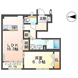 仮称西宮市天道町新築アパート 1階/102