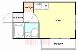 メゾン・ド・アトラー ワンルームの間取図画像
