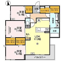 プチ ドルチェ 3LDKの間取図画像