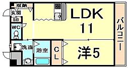 ANARC 1LDKの間取図画像