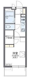 レオパレスコンパル歌島 1Kの間取図画像