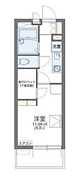 レオパレスコンパル歌島 1Kの間取図画像