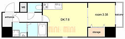 maison PREMIER VII 1DKの間取図画像