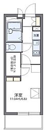 エクセル御幣島 1Kの間取図画像