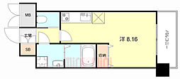 GRANDCINQ02 ワンルームの間取図画像