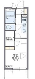 レオパレスあまがさき駅近 1Kの間取図画像