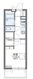 レオパレスコンパル歌島 1Kの間取図画像