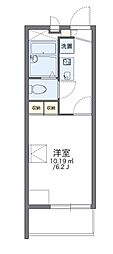 レオパレスカワキタ 1Kの間取図画像