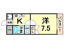 ドミール稲野 3階/3-D