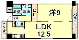 アーバネックス尼崎東難波 1LDKの間取図画像