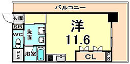 BelleFace尼崎 ワンルームの間取図画像