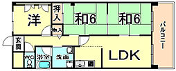 ファミーユ2 3LDKの間取図画像