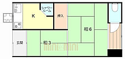 今村文化 2Kの間取図画像